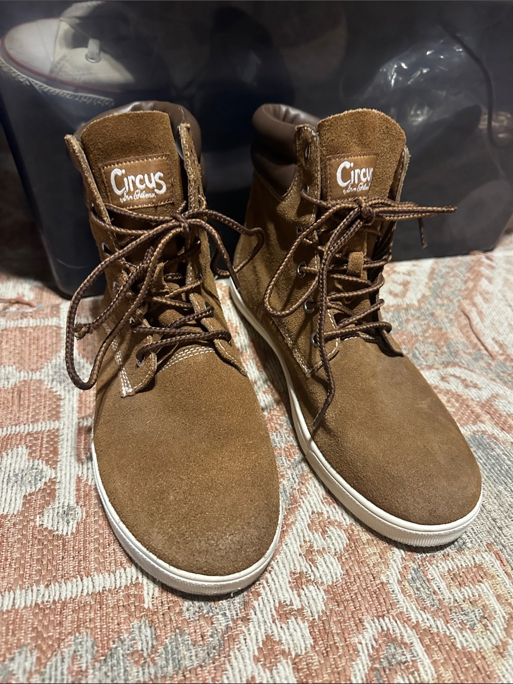 Circus by Sam Edelman Brown Suede Chukka Lace-Up Boots